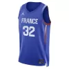 Men's Victor Wembanyama #32 France Basketball Royal Swingman Jersey 2024 Summer Olympics - acejersey