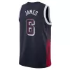 Men's Los Angeles Lakers LeBron James #6 Navy Swingman Jersey 2024 - acejersey