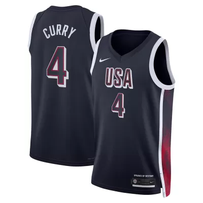 Men's Golden State Warriors Stephen Curry #4 Navy Swingman Jersey 2024 - acejersey