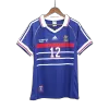 France HENRY #12 Home Retro Soccer Jersey World Cup 1998 - acejersey