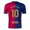 Men's Barcelona X COLDPLAY COLDPLAY #10 Home Soccer Jersey 2024/25 - acejersey