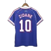 France ZIDANE #10 Home Retro Soccer Jersey World Cup 1998 - acejersey