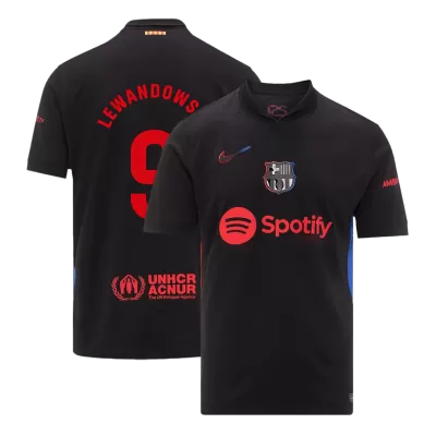 Men's Barcelona LEWANDOWSKI #9 Away Soccer Jersey 2024/25 - acejersey