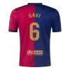 Men's Barcelona GAVI #6 Home Soccer Jersey 2024/25 - Spotify Logo Without Text - acejersey