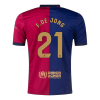 Men's Barcelona F.DE JONG #21 Home Soccer Jersey 2024/25 - acejersey