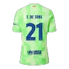 Barcelona F.DE JONG #21 Third Away Soccer Jersey 2024/25 UCL - Player Version - acejersey