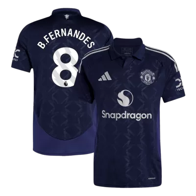 Men's Manchester United B.FERNANDES #8 Away Soccer Jersey 2024/25 - acejersey