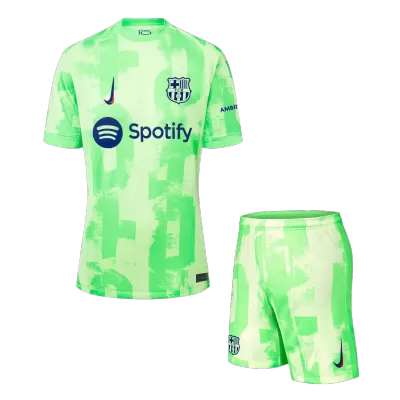 Men's Barcelona Third Away Jersey (Jersey+Shorts) Kit 2024/25 - acejersey