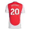 Men's Arsenal JORGINHO #20 Home Soccer Jersey 2024/25 - acejersey