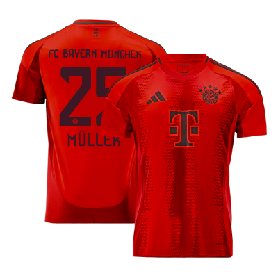 Men's Bayern Munich MÜLLER #25 Home Soccer Jersey 2024/25 - acejersey