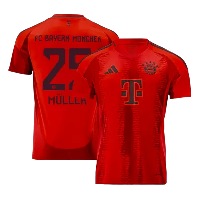 Men's Bayern Munich MÜLLER #25 Home Soccer Jersey 2024/25 - acejersey