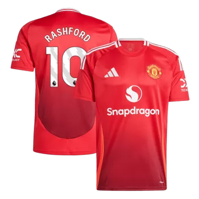 Men's Manchester United RASHFORD #10 Home Soccer Jersey 2024/25 - acejersey