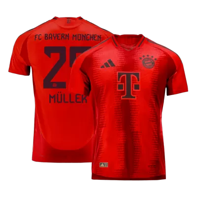 Bayern Munich MÜLLER #25 Home Soccer Jersey 2024/25 - Player Version - acejersey