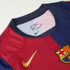 Men's Barcelona Home Soccer Jersey 2024/25 - Spotify Logo Without Text - acejersey