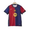 Men's Barcelona Home Soccer Jersey 2024/25 - Spotify Logo Without Text - acejersey