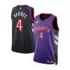 Men's Toronto Raptors Scottie Barnes #4 Purple Swingman Jersey 2024/25 - Classic Edition - acejersey