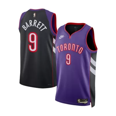 Men's Toronto Raptors RJ Barrett #9 Purple Swingman Jersey 2024/25 - Classic Edition - acejersey