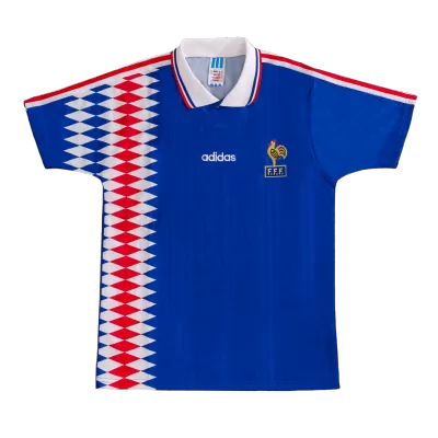 France Home Retro Soccer Jersey 1994 - acejersey