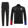 Barcelona Black Jacket Training Kit 2024/25 For Adults - acejersey