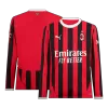 Men's AC Milan Home Long Sleeve Soccer Jersey 2024/25 - acejersey