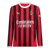 Men's AC Milan Home Long Sleeve Soccer Jersey 2024/25 - acejersey