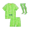 Kid's Barcelona Third Away Jersey Full Kit 2024/25 UCL - Spotify Logo Without Text - acejersey