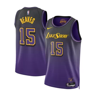 Men's Los Angeles Lakers Austin Reaves #15 Purple Swingman Jersey 2024 - City Edition - acejersey