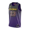 Men's Los Angeles Lakers Lebron James #23 Purple Swingman Jersey 2024 - City Edition - acejersey