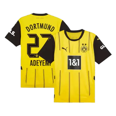 Men's Borussia Dortmund ADEYEMI #27 Home Soccer Jersey 2024/25 - acejersey