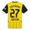 Men's Borussia Dortmund ADEYEMI #27 Home Soccer Jersey 2024/25 - acejersey