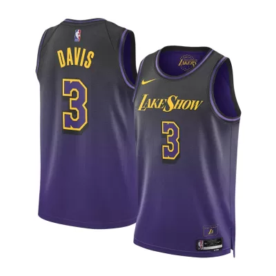 Men's Los Angeles Lakers Anthony Davis #3 Swingman Jersey 2024/25 - City Edition - acejersey