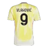 Men's Juventus VLAHOVIĆ #9 Away Soccer Jersey 2024/25 - Save The Children Sponsor - acejersey