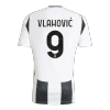 Men's Juventus VLAHOVIĆ #9 Home Soccer Jersey 2024/25 - Save The Children Sponsor - acejersey