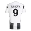 Men's Juventus VLAHOVIĆ #9 Home Soccer Jersey 2024/25 - Save The Children Sponsor - acejersey