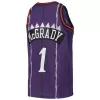 Men's Toronto Raptors Tracy McGrady #1 Purple Hardwood Classics Jersey 1998/99 - acejersey