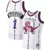 Men's Toronto Raptors McGrady #1 White Hardwood Classics Swingman Jersey 1998/99 - acejersey