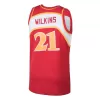 Men's Atlanta Hawks Dominique Wilkins #21 Hardwood Classics Swingman Jersey 1986/87 - acejersey