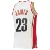 Men's Cleveland Cavaliers Lebron James #23 White Hardwood Classics Swingman Jersey 2003/04 - acejersey