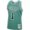 Men's Chicago Bulls Derrick Rose #1 Green Hardwood Classics Swingman Jersey 2008/09 - acejersey