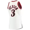 Men's Philadelphia 76ers Iverson #3 White Hardwood Classics Jersey 1997/98 - acejersey