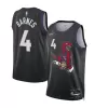 Men's Toronto Raptors Scottie Barnes #4 Black Swingman Jersey 2024/25 - City Edition - acejersey