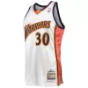 Men's Golden State Warriors Curry #30 White Hardwood Classics Jersey 2009/10 - acejersey