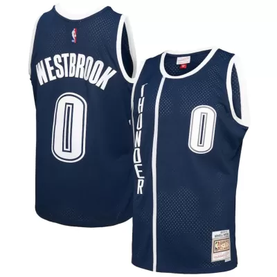 Men's Oklahoma City Thunder Russell Westbrook #0 Hardwood Classics Jersey 2015/16 - acejersey