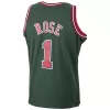 Men's Chicago Bulls Derrick Rose #1 Green Hardwood Classics Swingman Jersey 2008/09 - acejersey