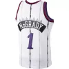 Men's Toronto Raptors McGrady #1 White Hardwood Classics Swingman Jersey 1998/99 - acejersey