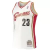 Men's Cleveland Cavaliers Lebron James #23 White Hardwood Classics Swingman Jersey 2003/04 - acejersey