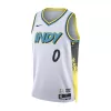 Men's Indiana Pacers Tyrese Haliburton #0 White Swingman Jersey 2024/25 - City Edition - acejersey