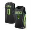 Men's Boston Celtics Jayson Tatum #0 Black Swingman Jersey 2024/25 - City Edition - acejersey