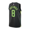 Men's Boston Celtics Kristaps Porzingis #8 Black Swingman Jersey 2024/25 - City Edition - acejersey