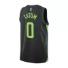 Men's Boston Celtics Jayson Tatum #0 Black Swingman Jersey 2024/25 - City Edition - acejersey